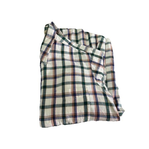 Vintage LL Bean Men’s Plaid Button-up Long Sleeve Shirt Made In USA Green Size M - Picture 7 of 7
